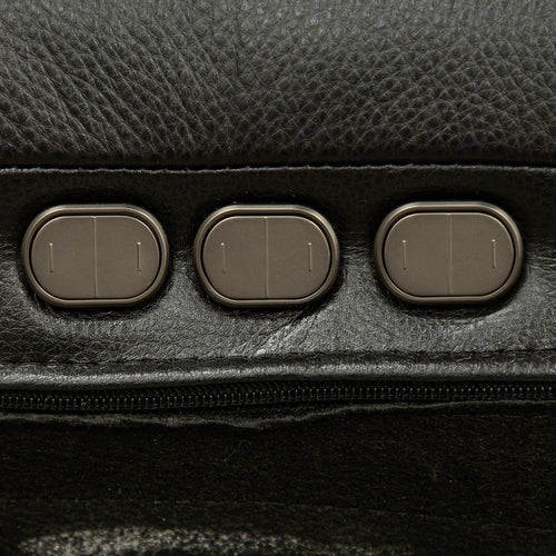 Summit Triple-Power 7-Piece Reclining Sectional with Modern  Sound and Two Consoles