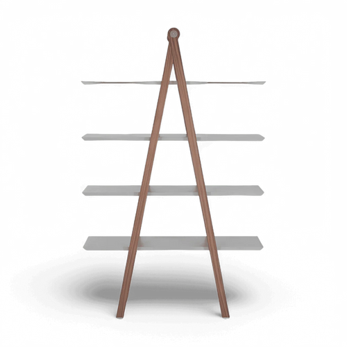 Logan Bookshelf Walnut and Gray