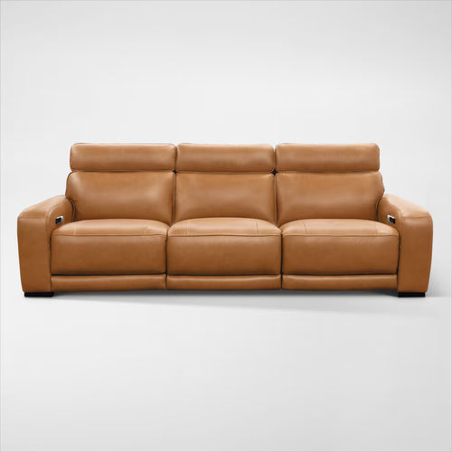 Summit Triple-Power 3-Piece Reclining Sofa with Modern Sound